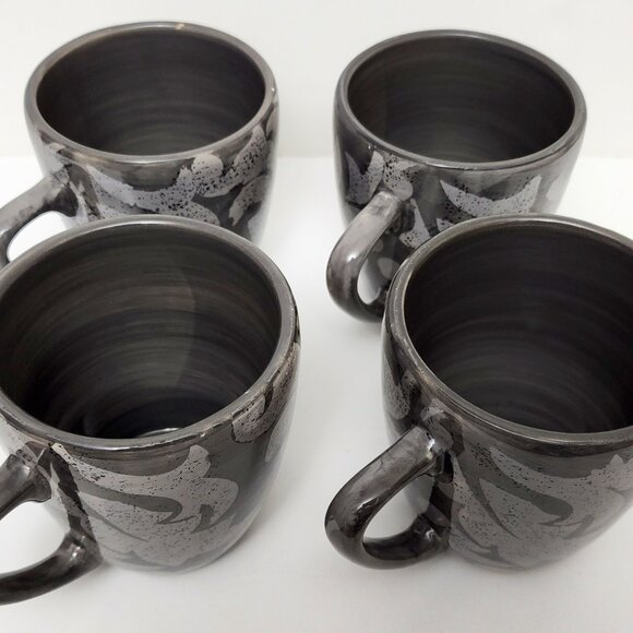 Limited Edition Laurie Gate The Regency Collection 4 Mug Set RARE Gray Edition - Picture 5 of 7